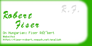 robert fiser business card